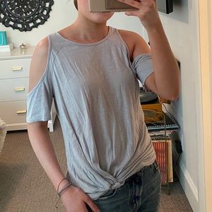 nordstrom bp shoulder cut out top